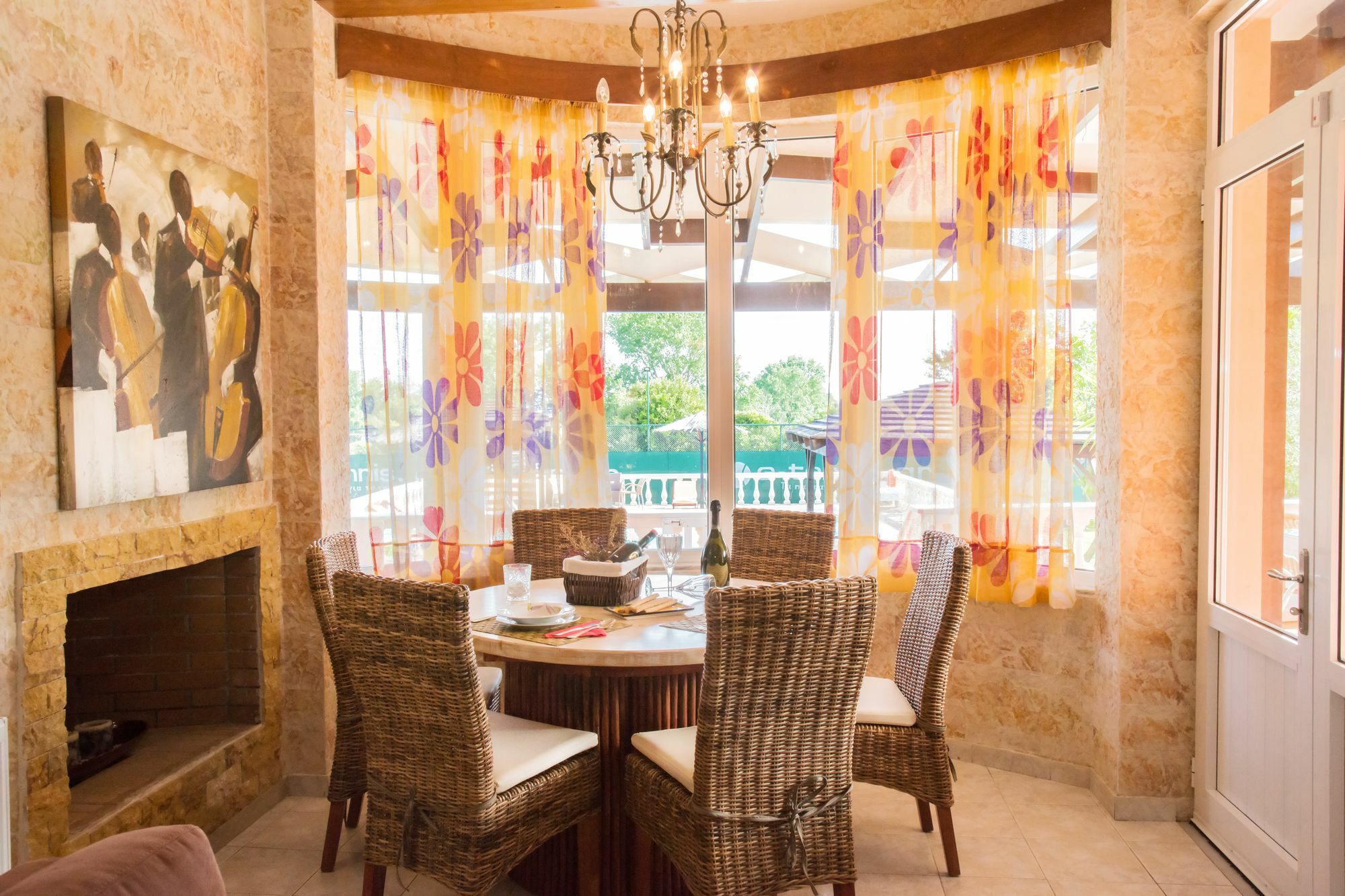 Villa Maxim With Private Pool & Tennis Court Halikounas Екстериор снимка