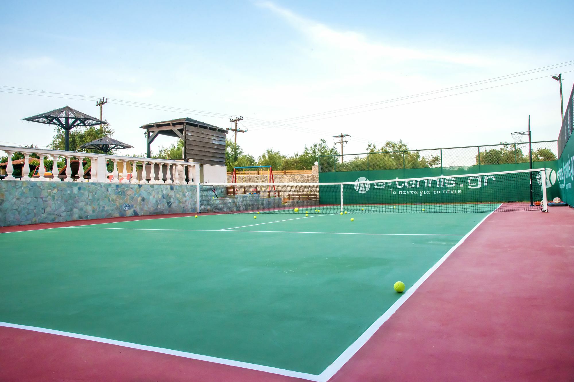 Villa Maxim With Private Pool & Tennis Court Halikounas Екстериор снимка